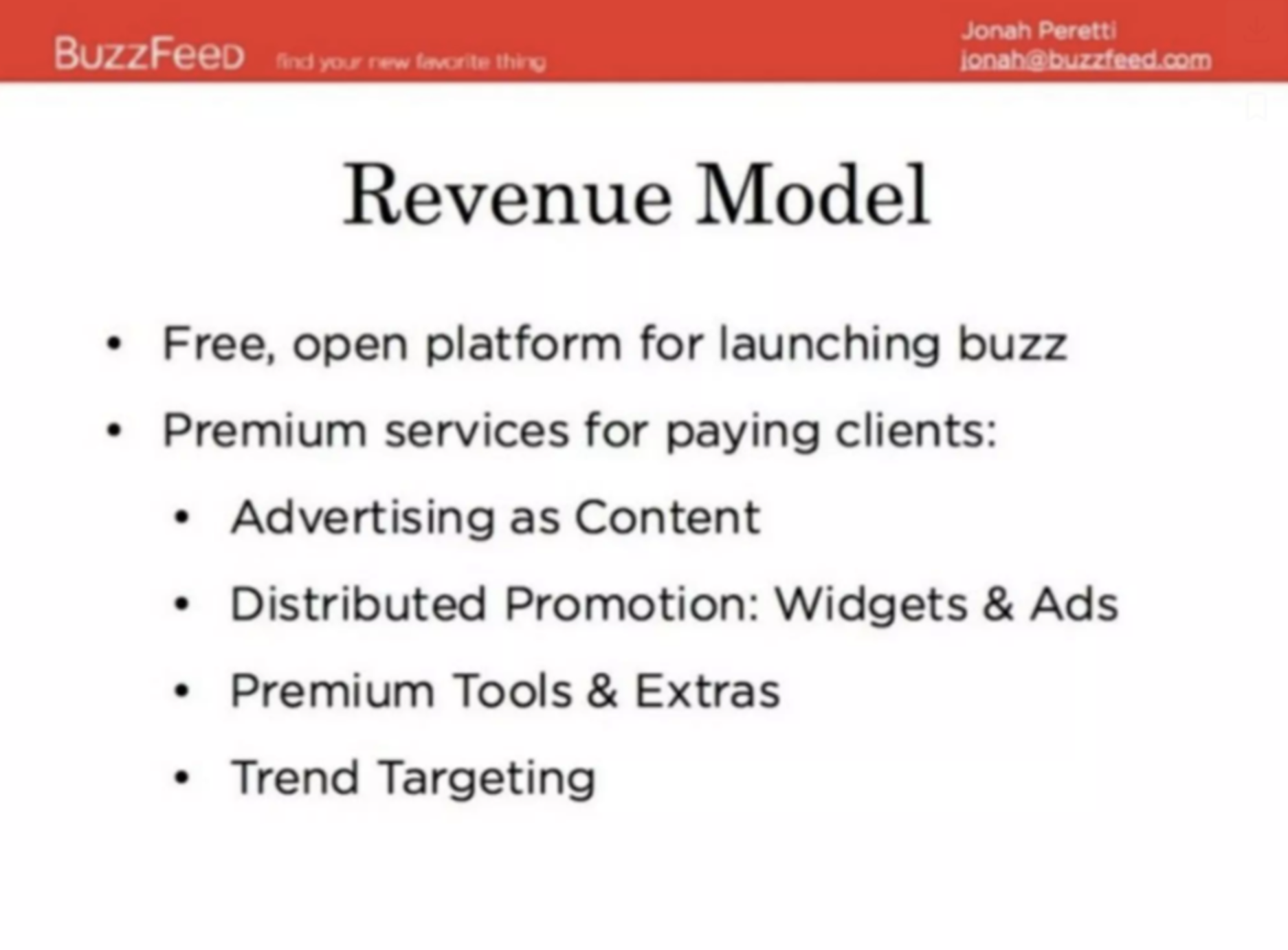 explain the business model