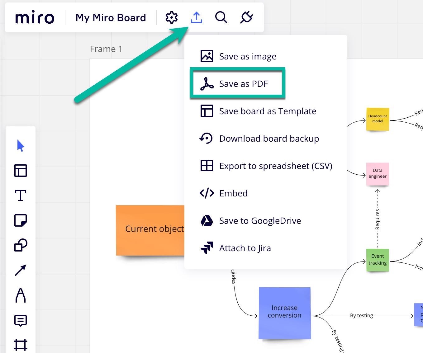 How To Export Your Miro Board To PDF