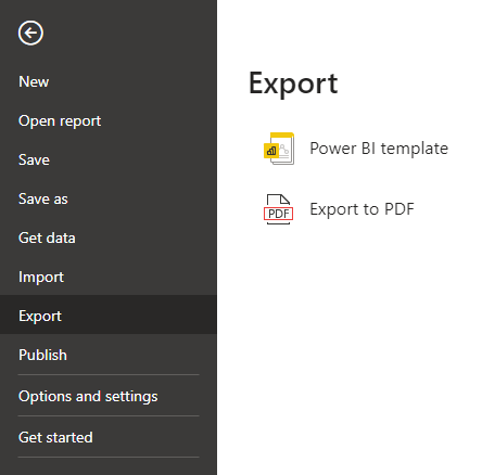 pdf export power bi