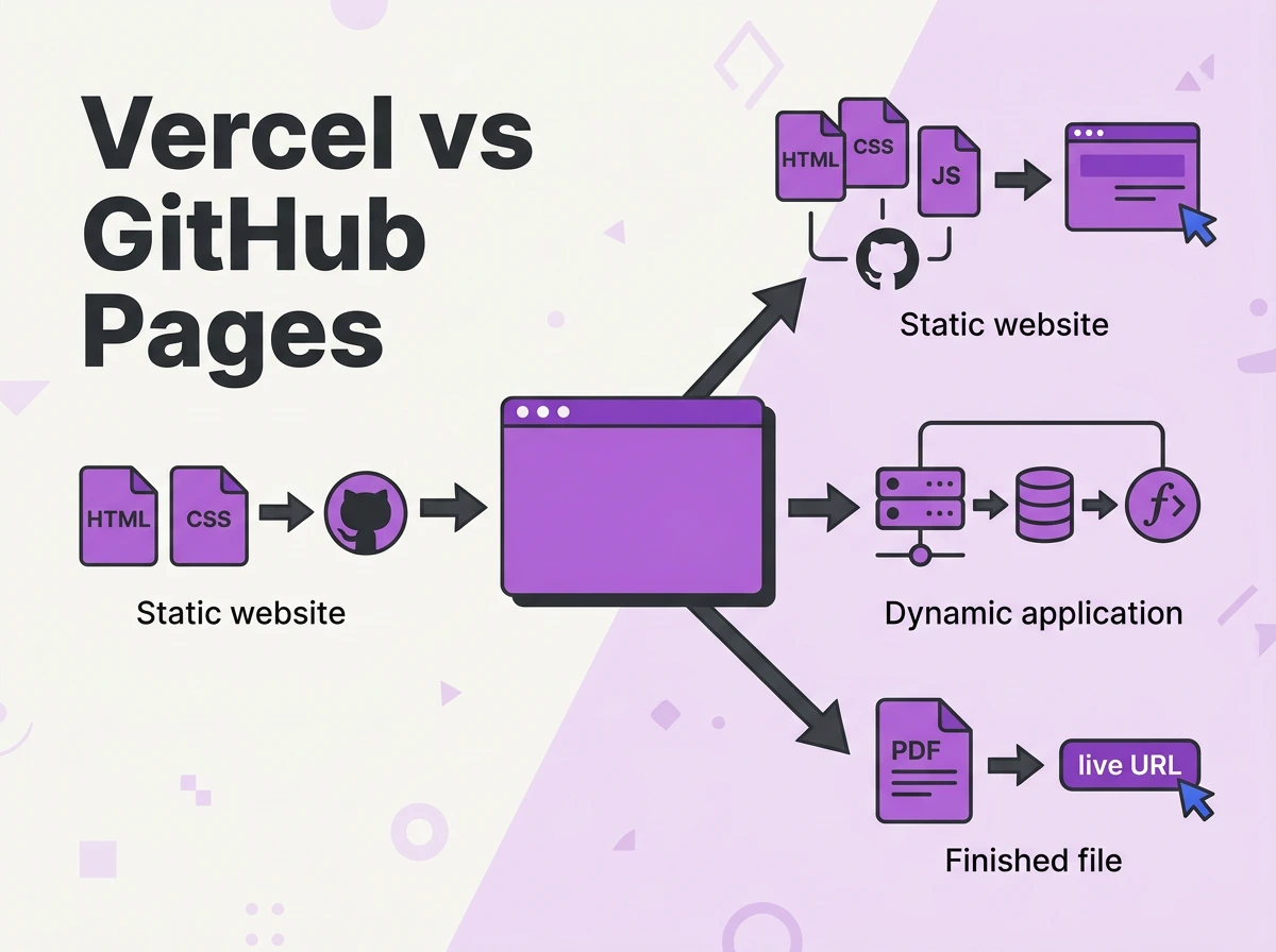 Vercel vs GitHub Pages: Which to Choose in 2026 