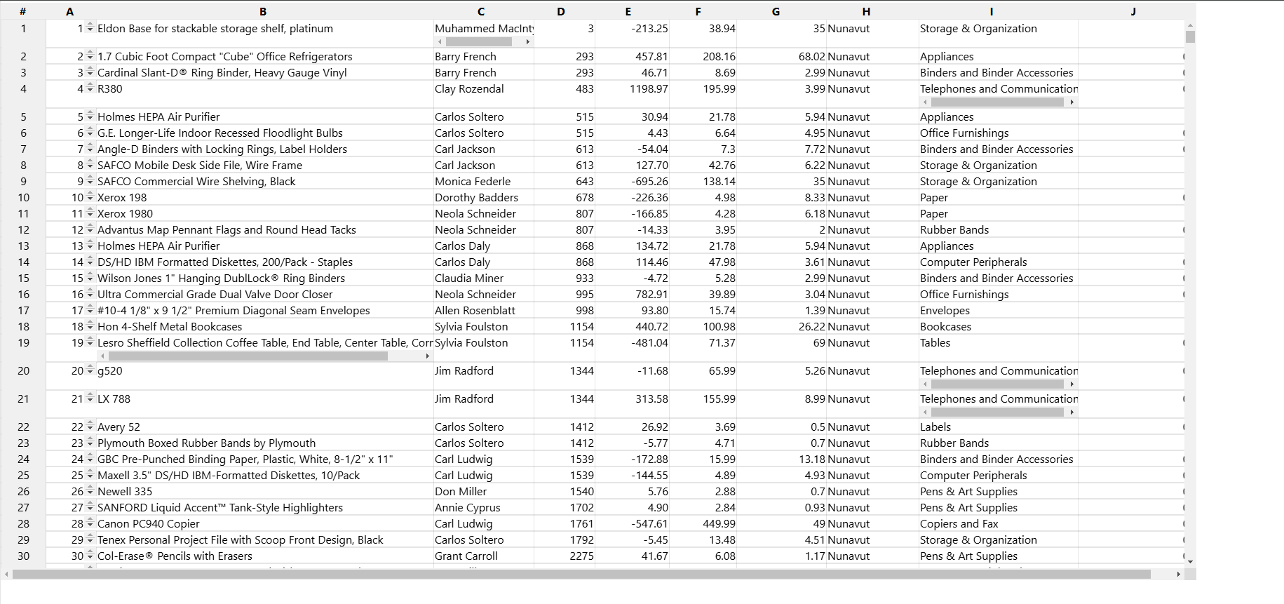 View-only appearance of XLS file when hosted with Tiiny.