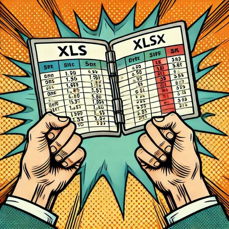 What is the difference between XLS and XLSX file? How to Open and 